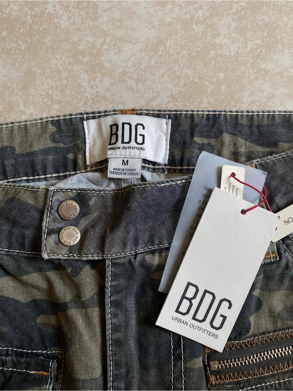 NWT Urban outfitters BDG camo carpenter y2k style mini skirt - Picture 5 of 6